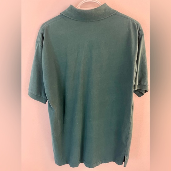 Vintage Chaps Ralph Lauren Polo Shirt-100% Cotton in Dark Green, M - Picture 3 of 3